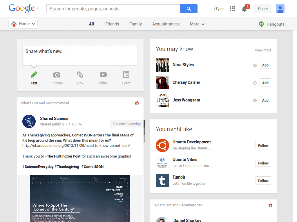Google+ 2013 Columns Layout Fixer