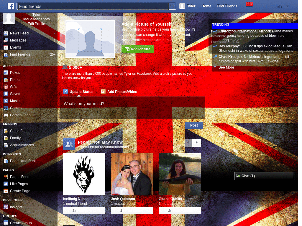 New FaceBook style ,, Sunset''
