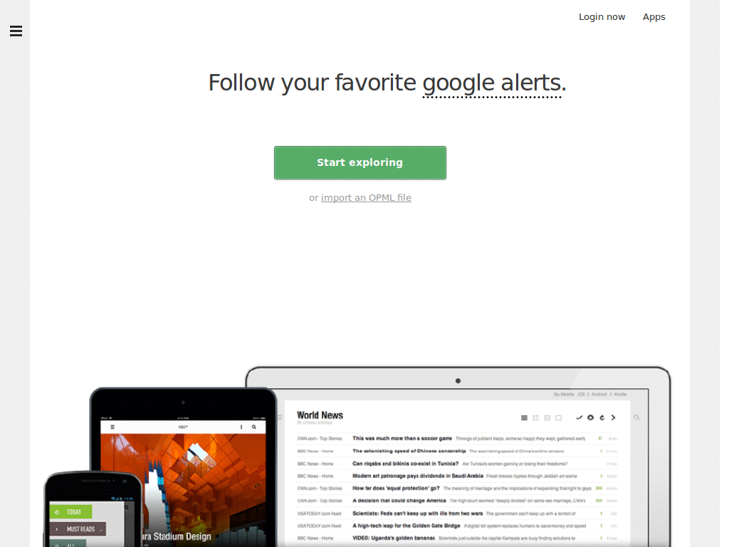 Feedly - Full article width within item list view