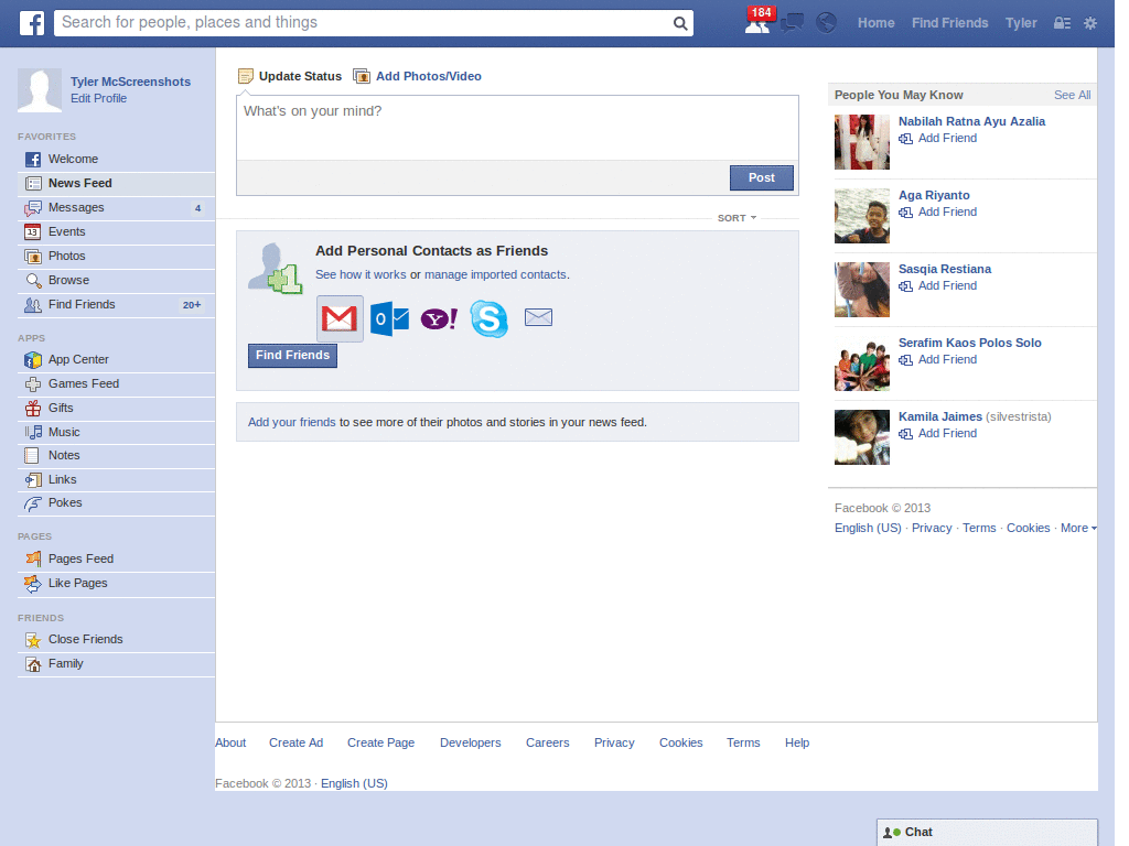 Facebook New - Clean & Neat