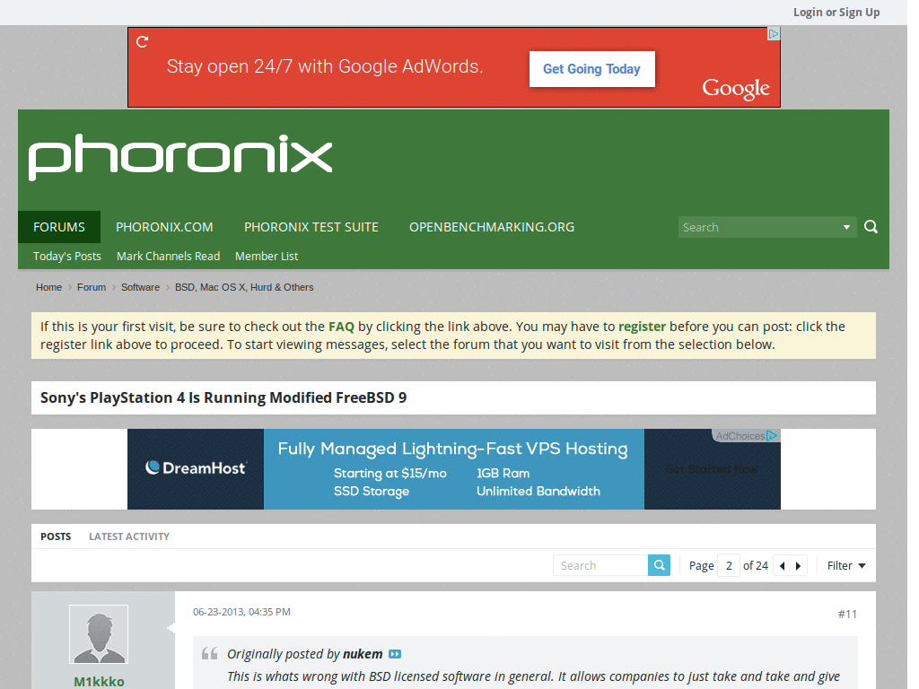 Phoronix Forums - Widescreen Readability