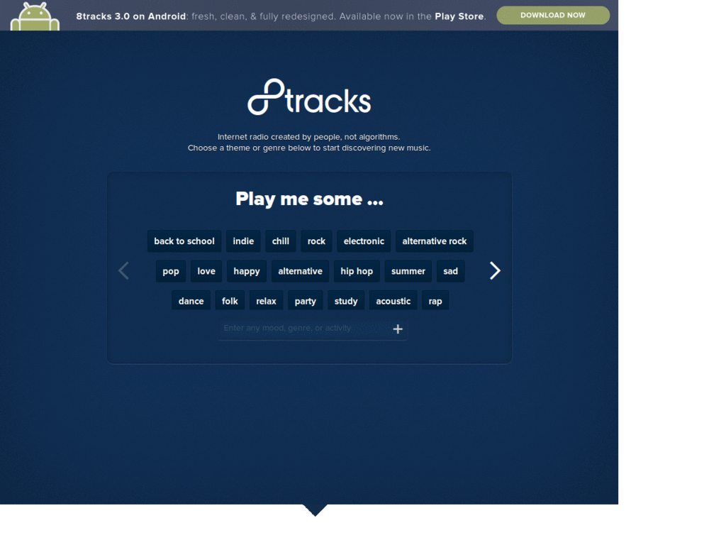 minimalistic 8tracks