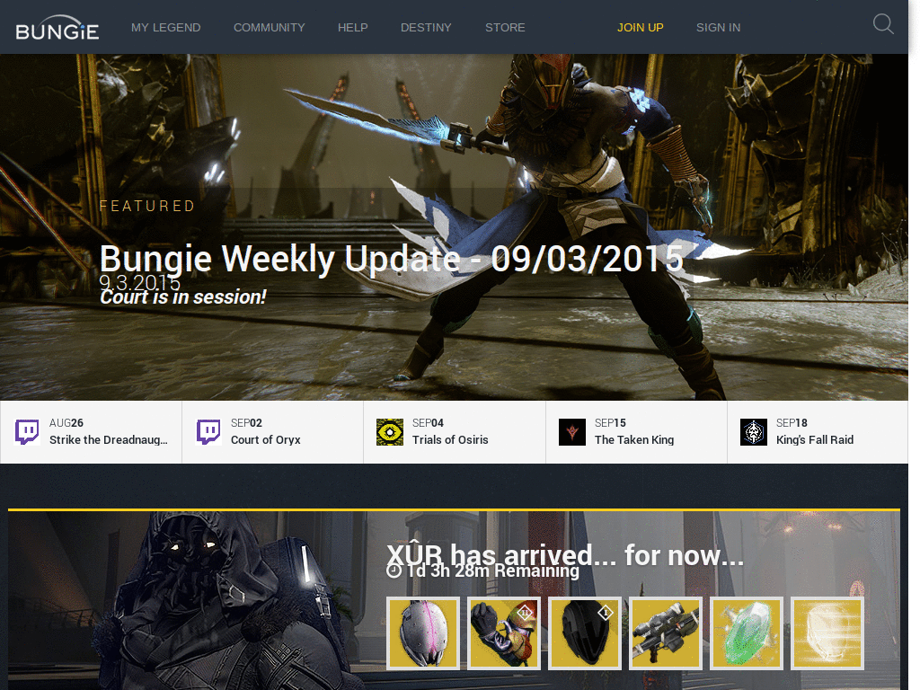 Bungie.net - Default Theme