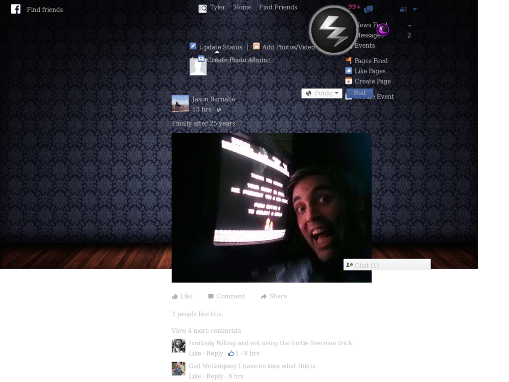 Facebook Room of Royal Blue Twist