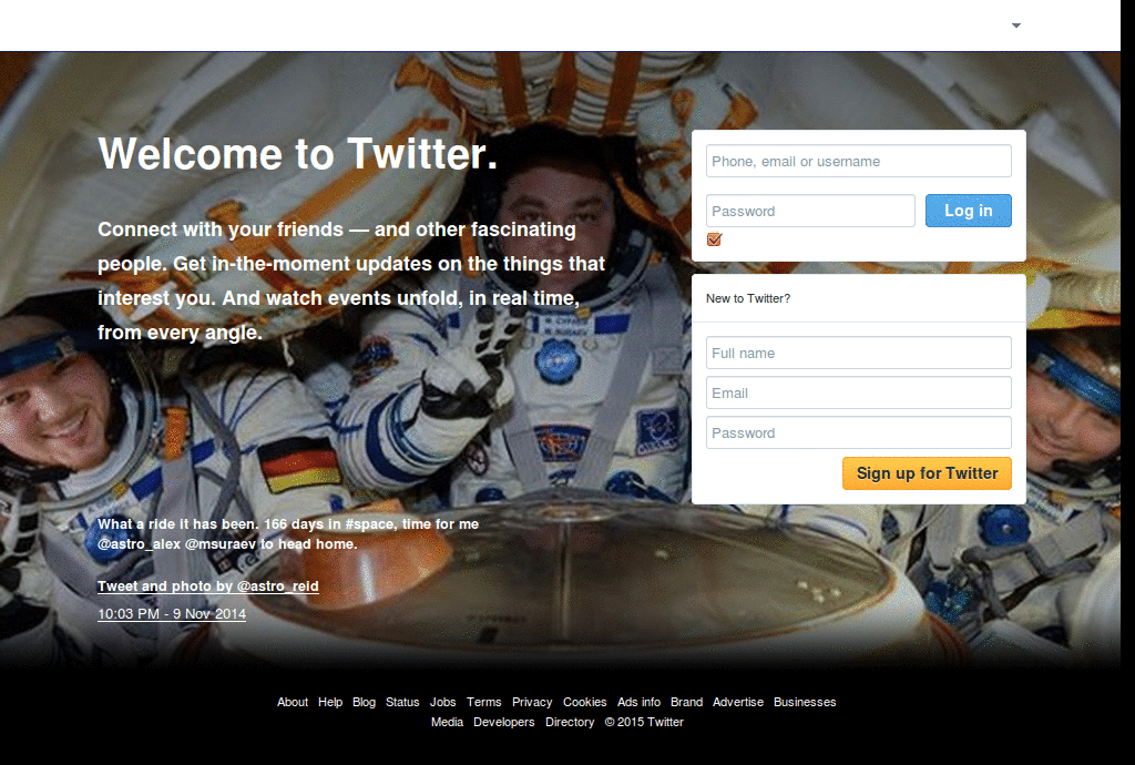 twitter blue winter
