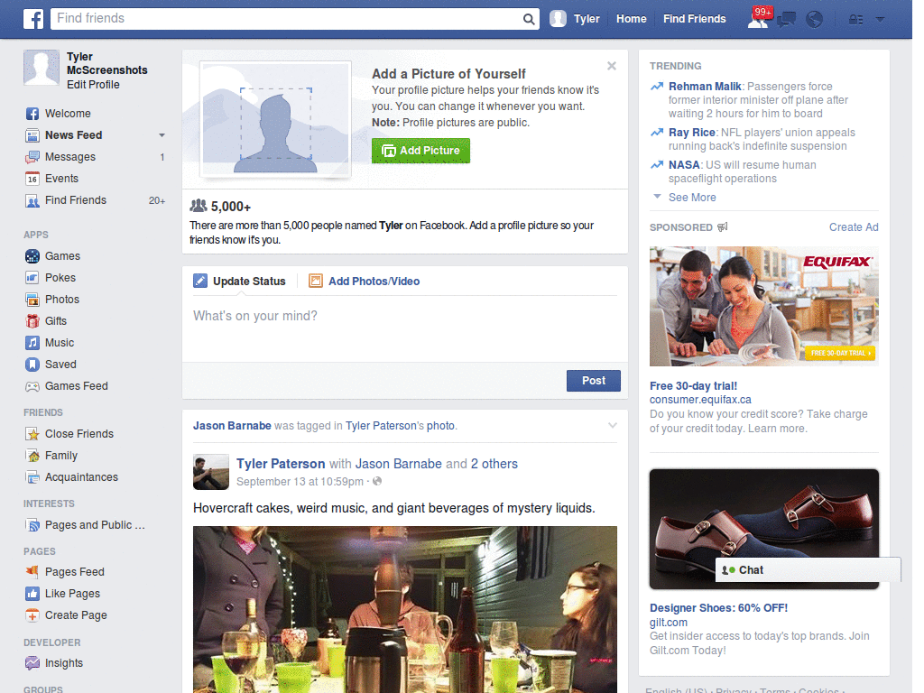 Cleaner Facebook theme