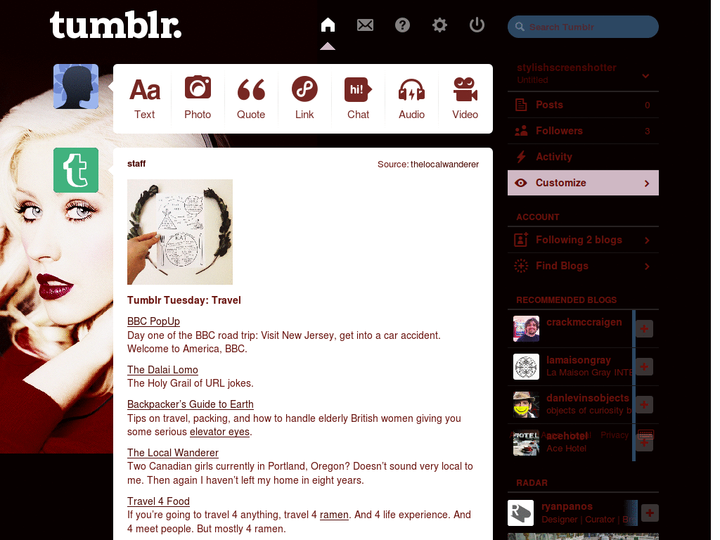 Dash Theme No. 81 - Christina Aguilera
