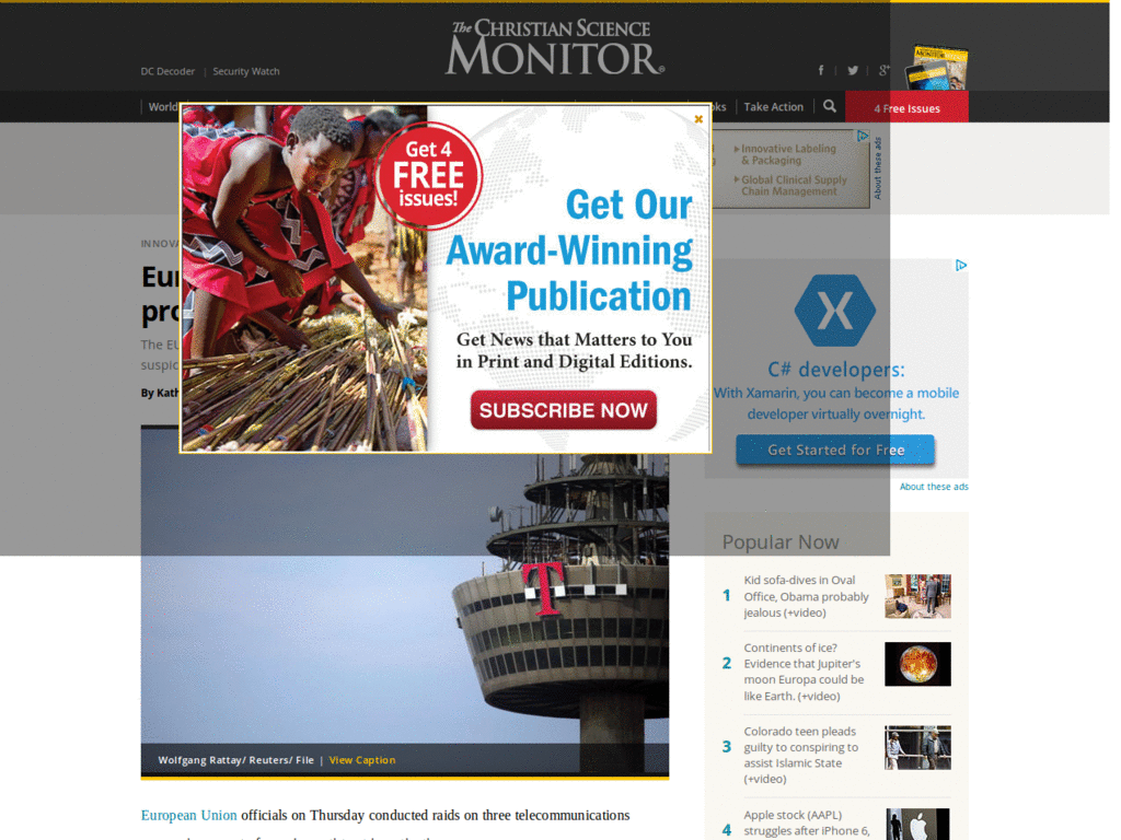 cSilverWave - CSM0 No Sidebar. csmonitor.com