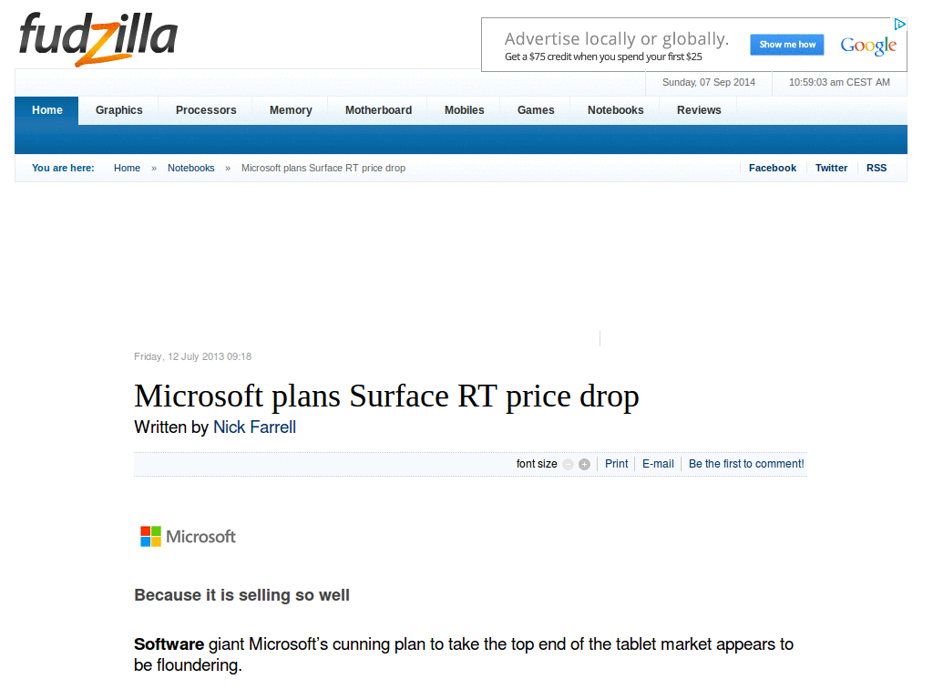 cSilverWave - FUDZ No Sidebar fudzilla.com