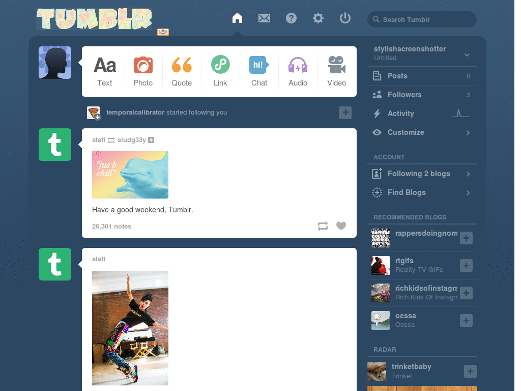 Totally Trippy Pastel Rainbow Animated Tumblr Logo