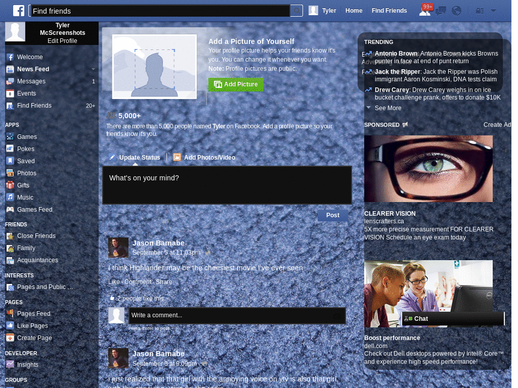 Blue Background Facebook