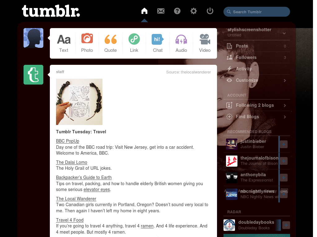 ZAYN MALIK theme dashboard