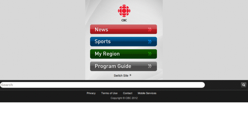 iPhone CBC --> Real website