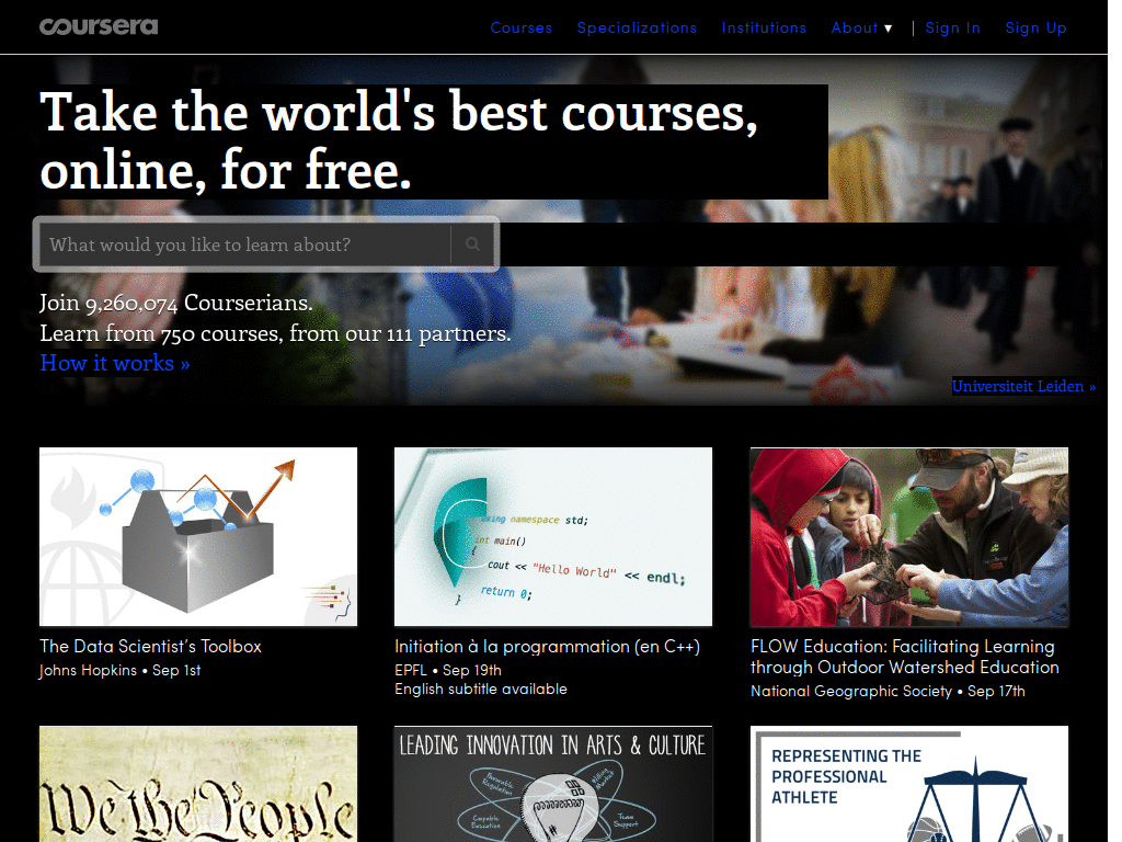 coursera dark