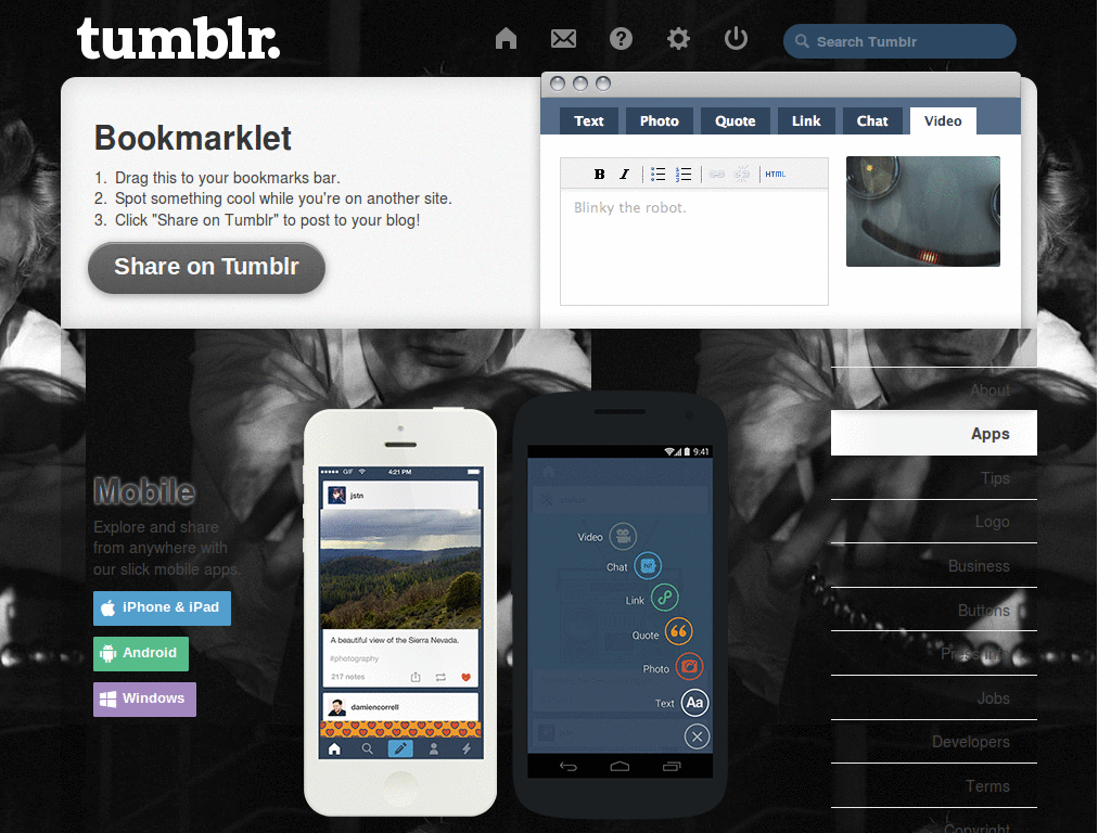 James Dean Tumblr Dash Background 2