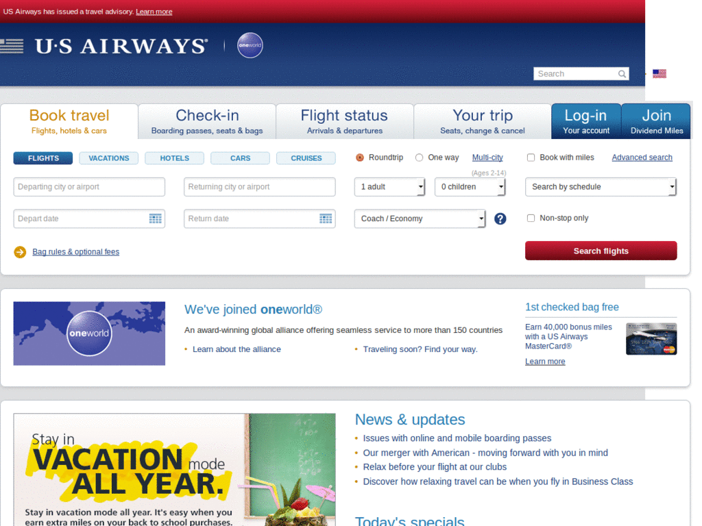 US Airways Z-Index Fix