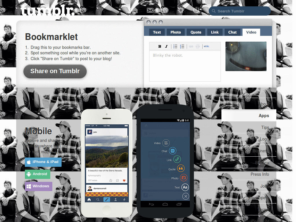 Emblem 3 Dash background (b&w)