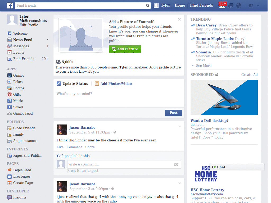 Facebook Bradley Hand ITC Regular
