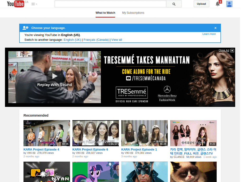 YouTube 1080p