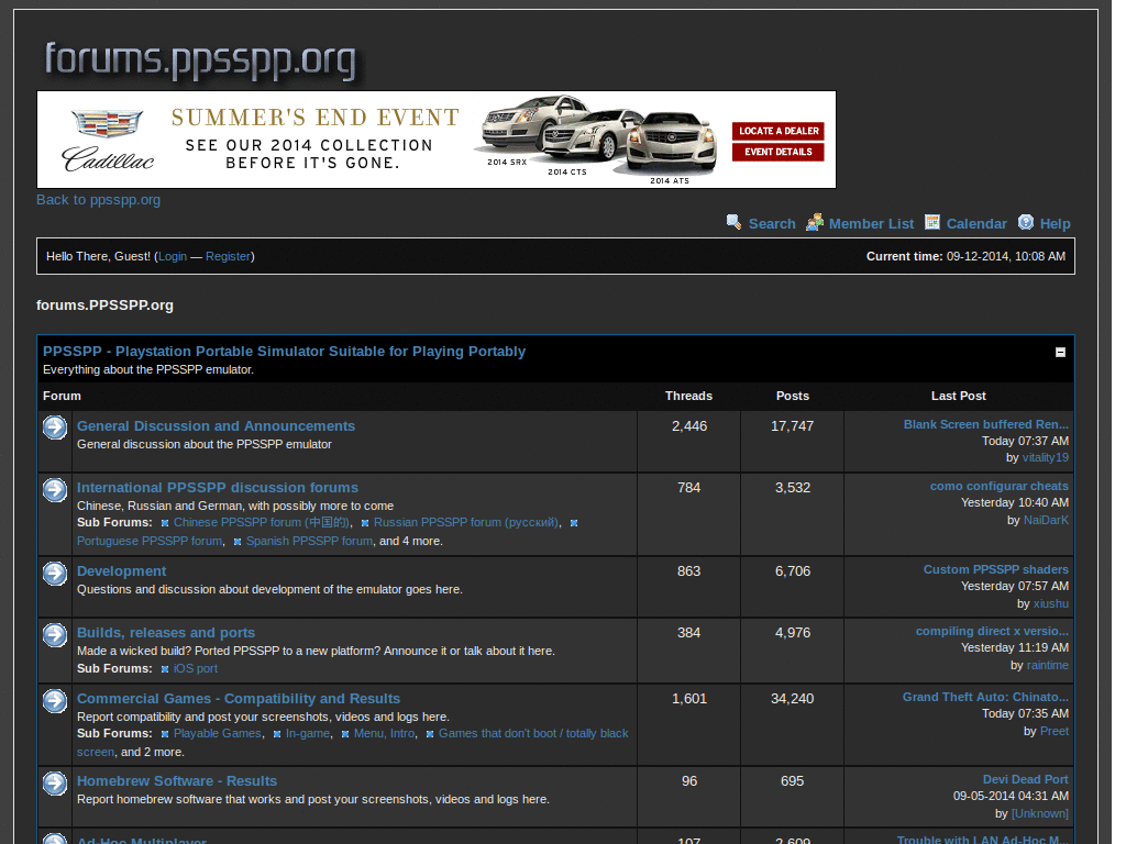 PPSSPP forum Dark