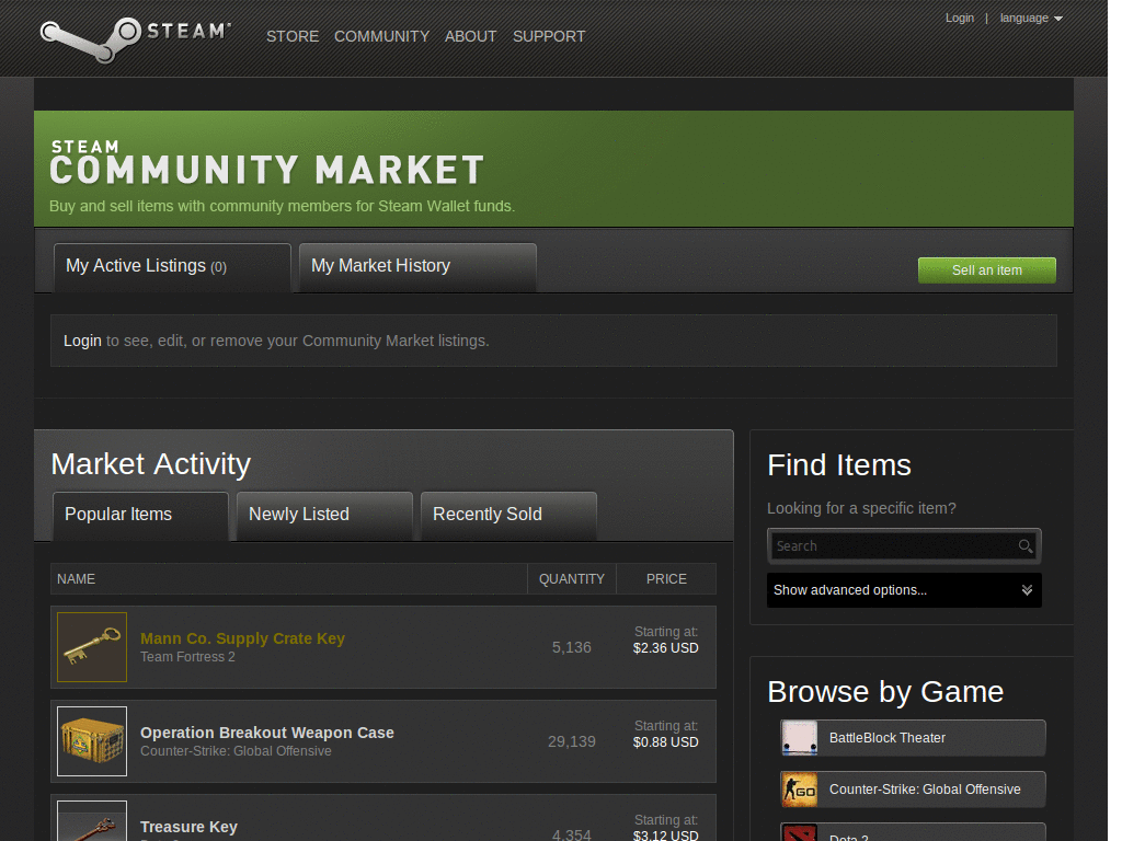 Minimalist Steam Style