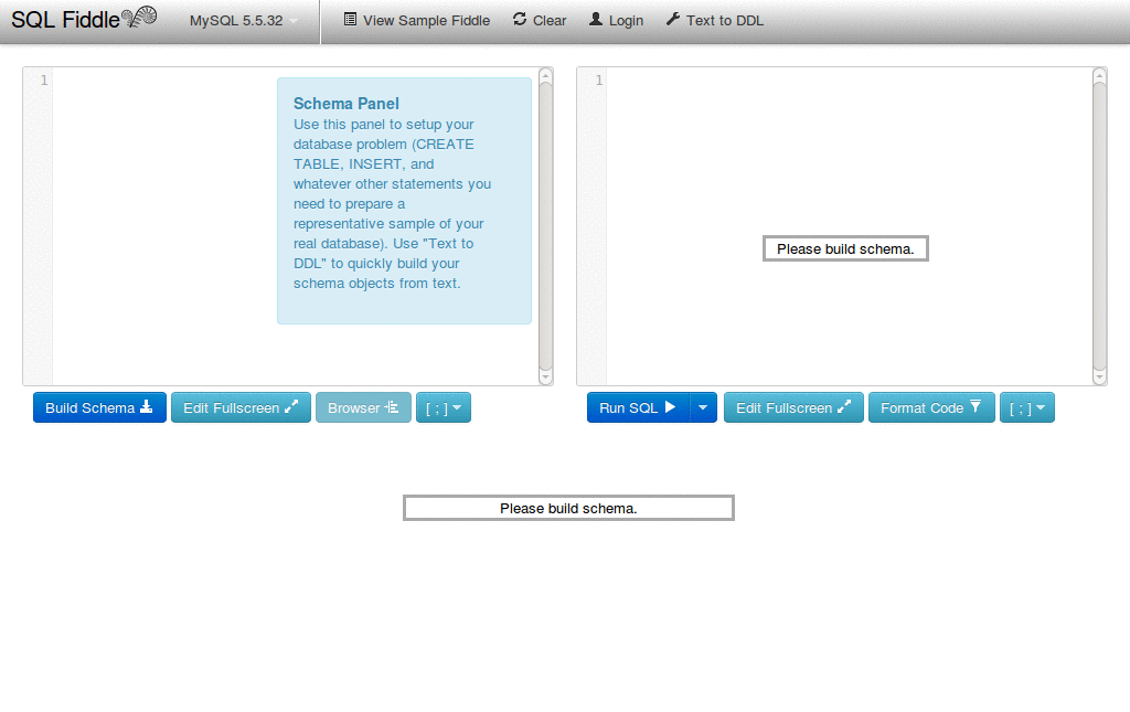 SQL Fiddle