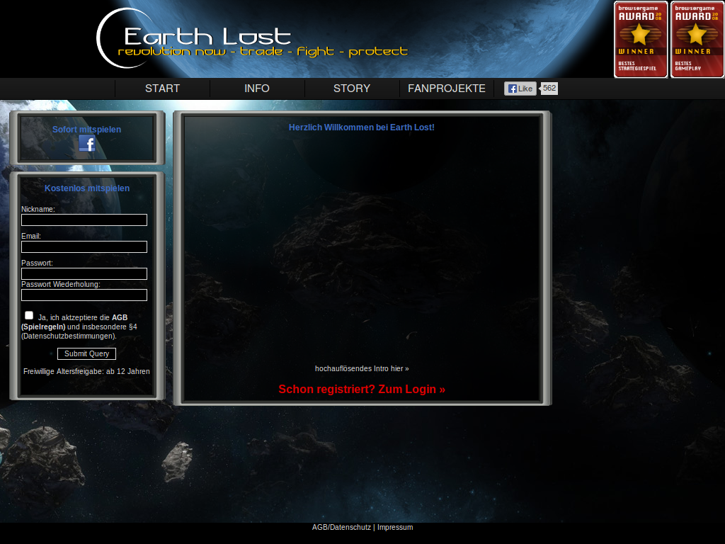 Earthlost mobile