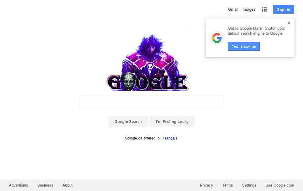 Castlevania GoogleLogo