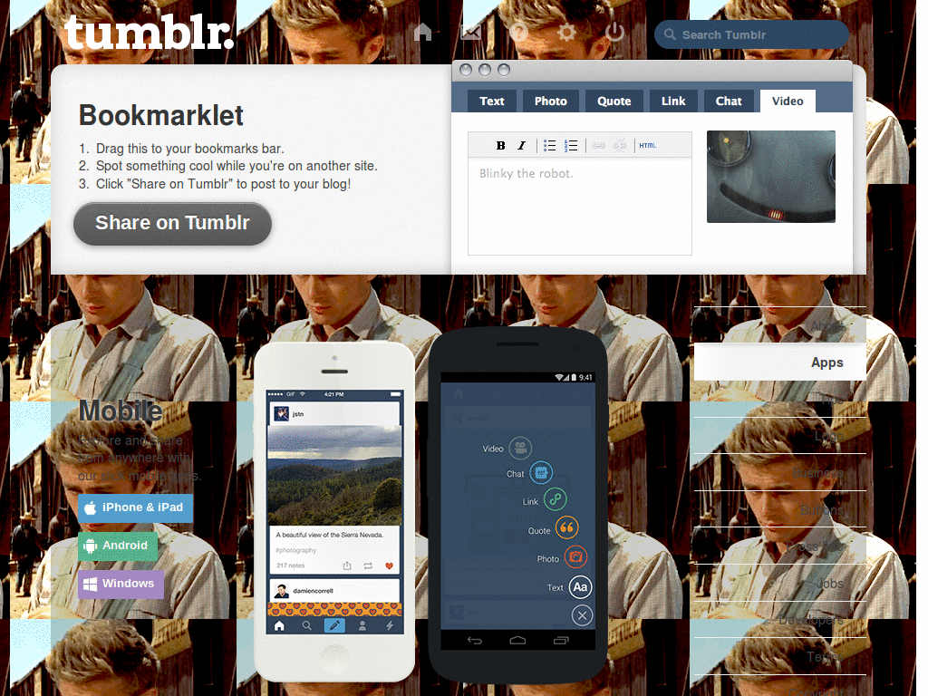 James Dean tumblr dash