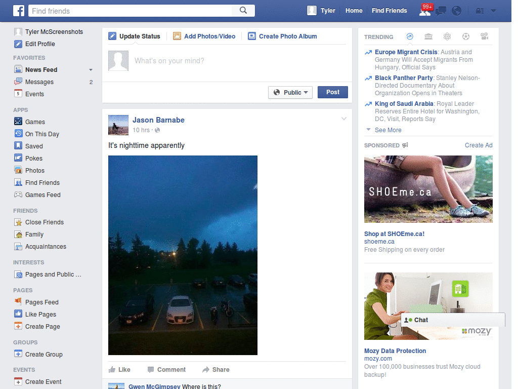 Facebook ads and clutter