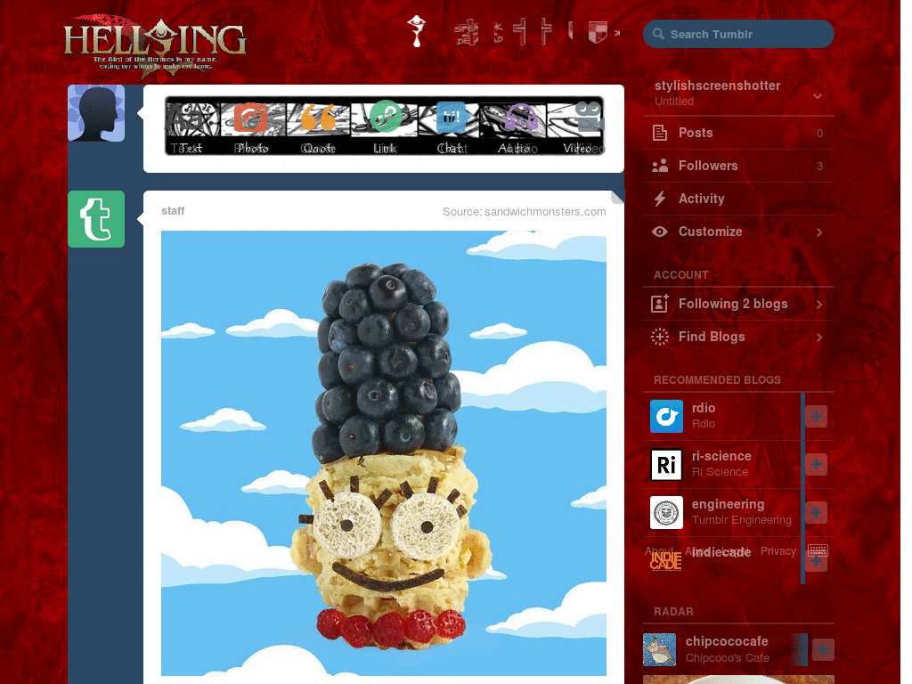 Hellsing Layout (Round 2)