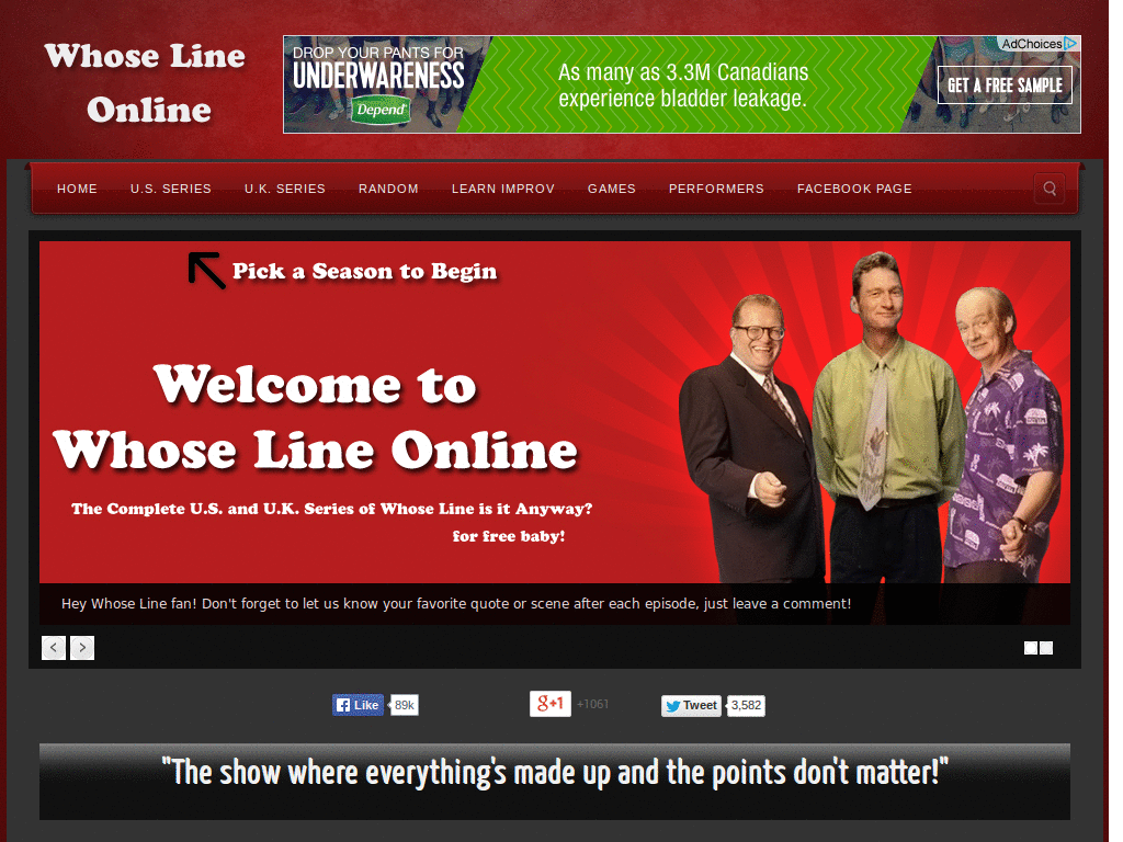 Whose Line Online Dark