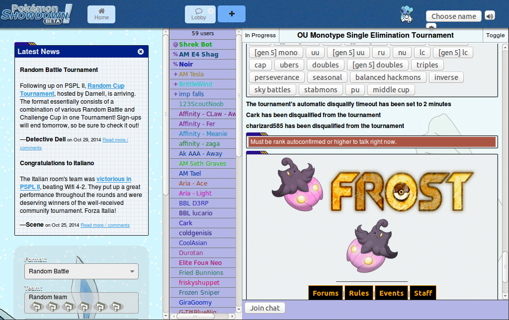 Frost Pokemon Showdown! Skin