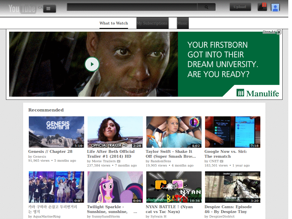 Youtube Carbon White