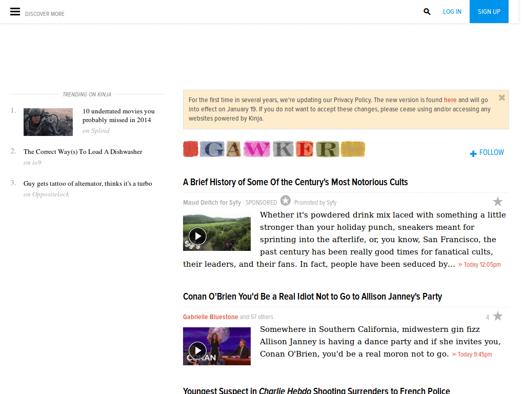 Kinja Ungrey Comments