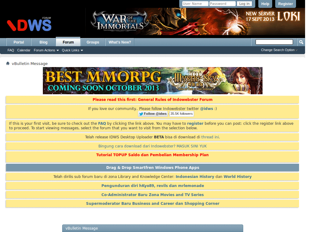 Indowebster Autohide SubForum, Polling, and Sticky