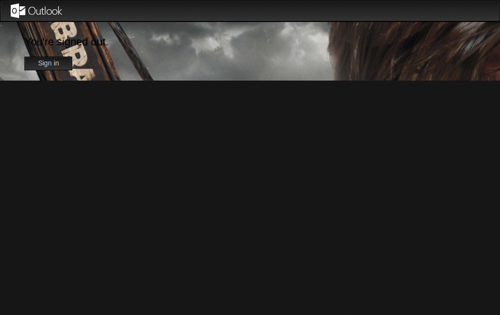 sign out outlook.com (Tomb Raider Background)