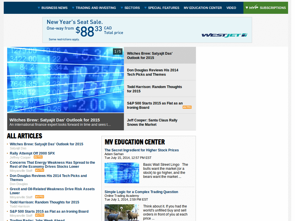 cSilverWave - MINY No Sidebar. minyanville.com