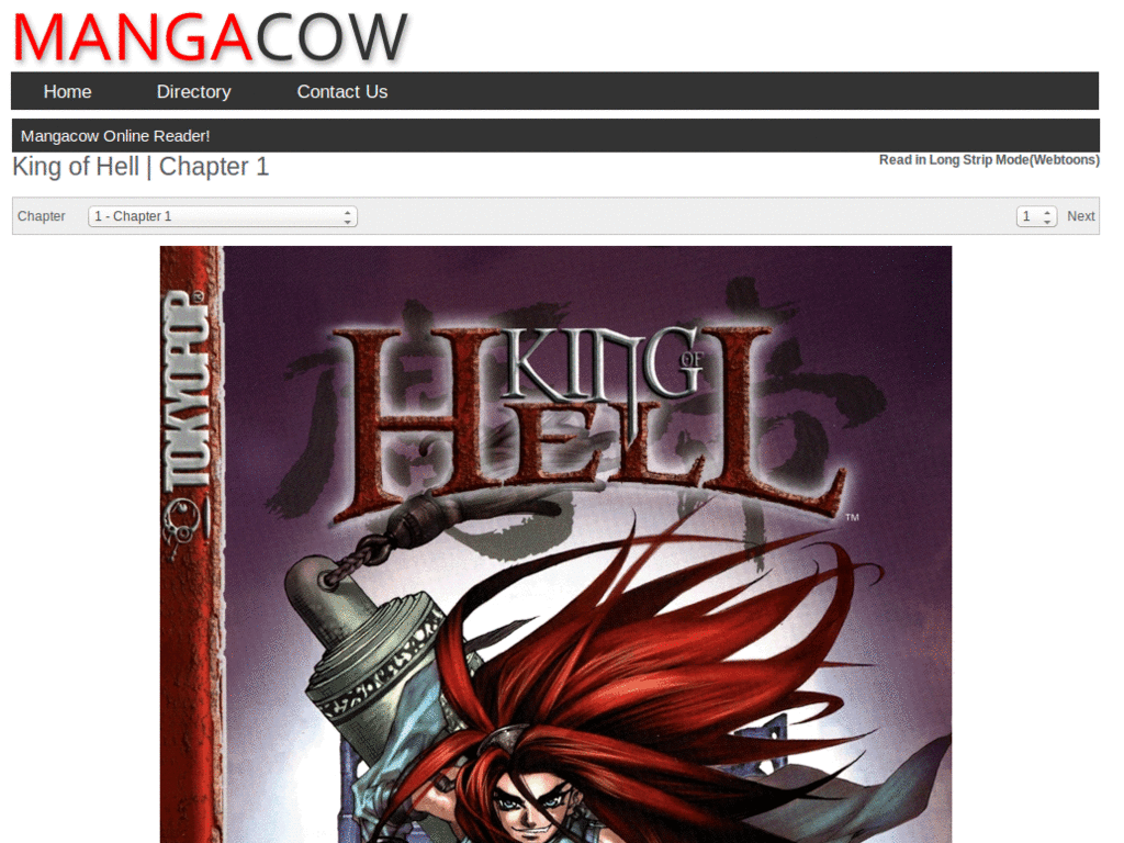 Mangacow (mngacow.com) - adblocked & tweaked