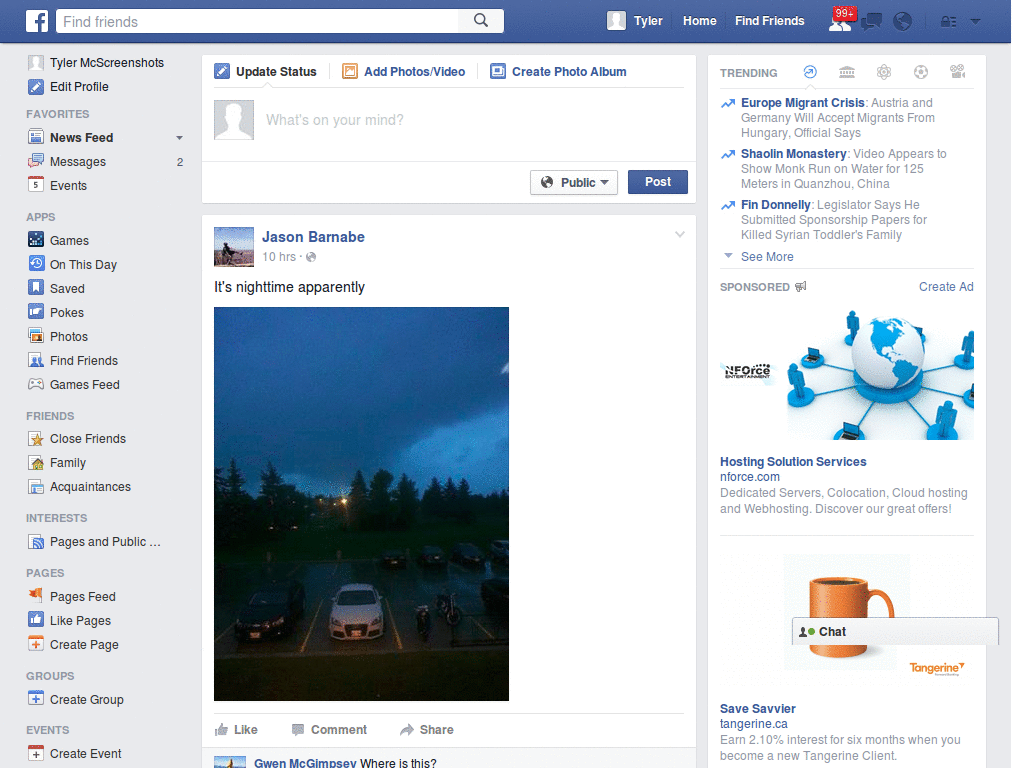 NewFacebook Sidebar