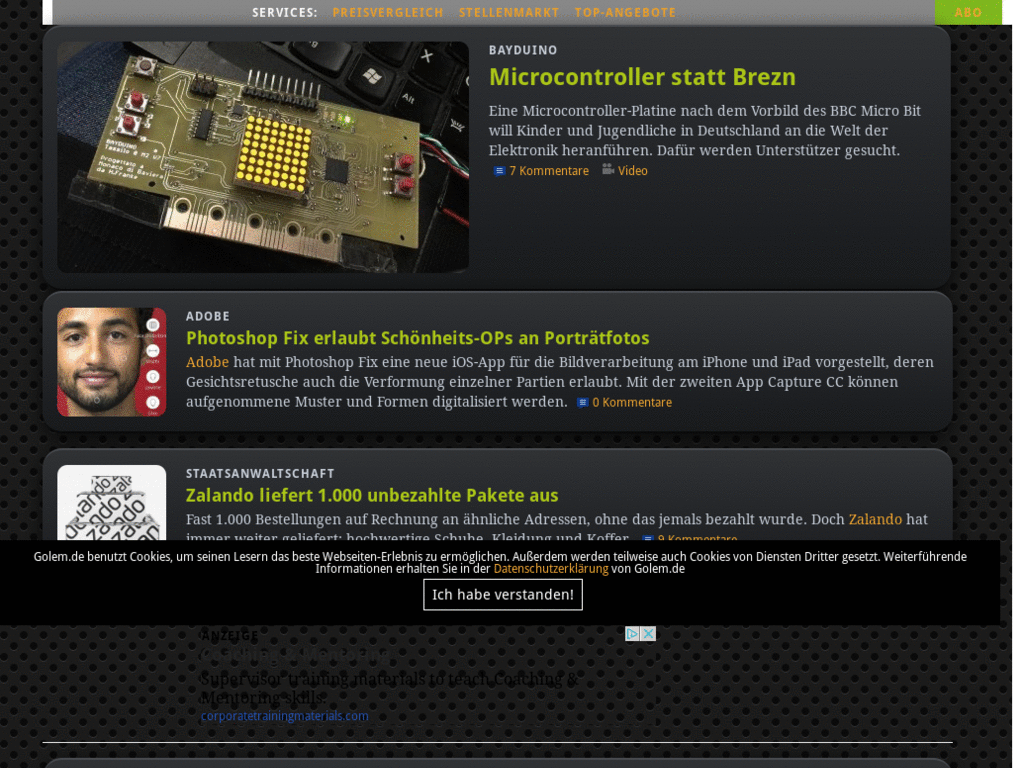 Golem entschlackt und dunkel