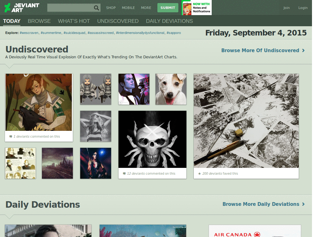 dA Header Bar (Black/Green)