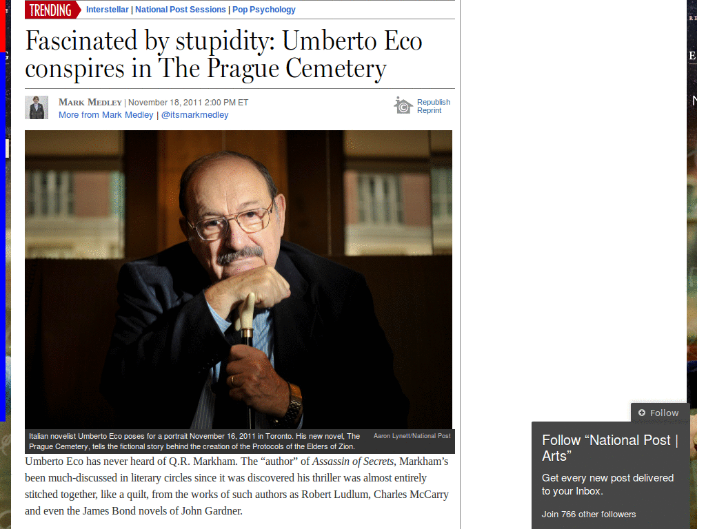 autohide the menu & sidebar [National Post]