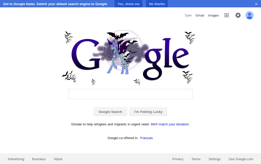 Nightmare Wind Google Logo
