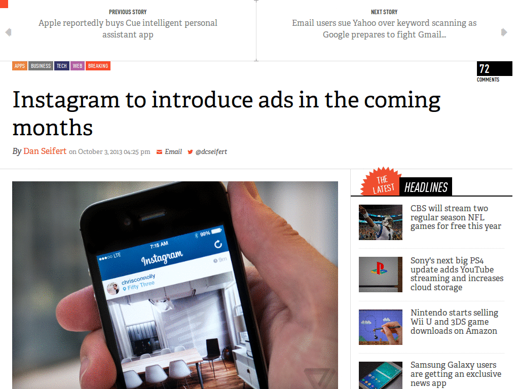 autohide the menu & sidebar [The Verge]