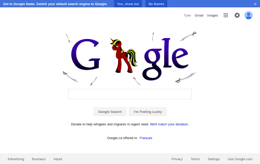 Lobo Google Logo