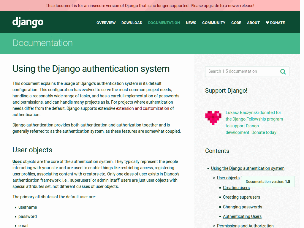 Django Documentation Readability Improvements