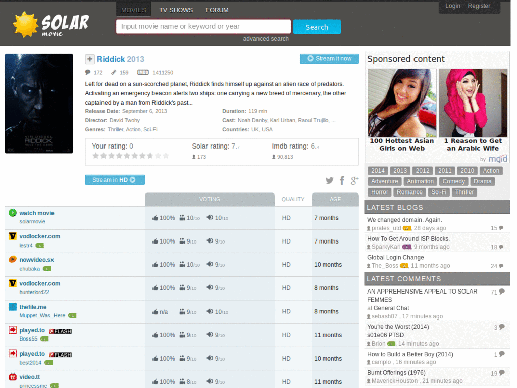 Solarmovie LightsOff (Dark/Black)