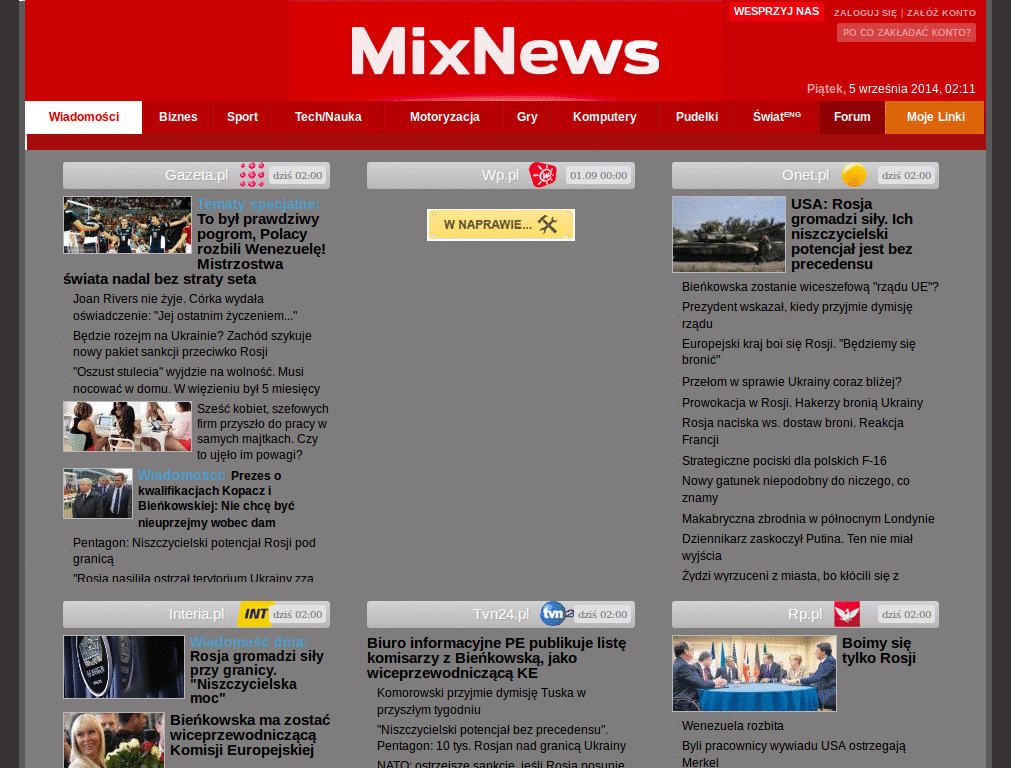 Mixnews nocą