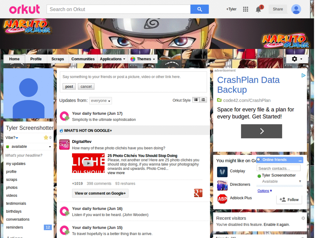 Orkut - Naruto  3  ( by Templah.com )